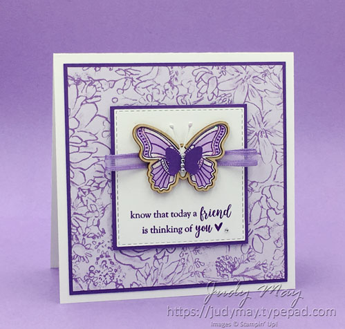 Stampin' Up! Botanical Butterfly DSP, Butterfly Elements & Part Of My Story - Judy May, Just Judy Designs, Melbourne