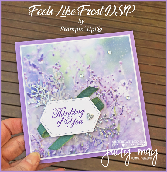 Stampin' Up! Feels Like Frost DSP - Judy May, Just Judy Designs Stampin' Up! Feels Like Frost DSP - Judy May, Just Judy Designs