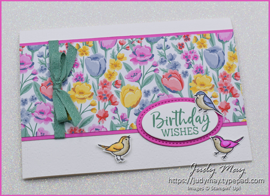 Stampin' Up! Flowers For Every Season DSP & Quite Curvy - Judy May, Just Judy Designs, Melbourne
